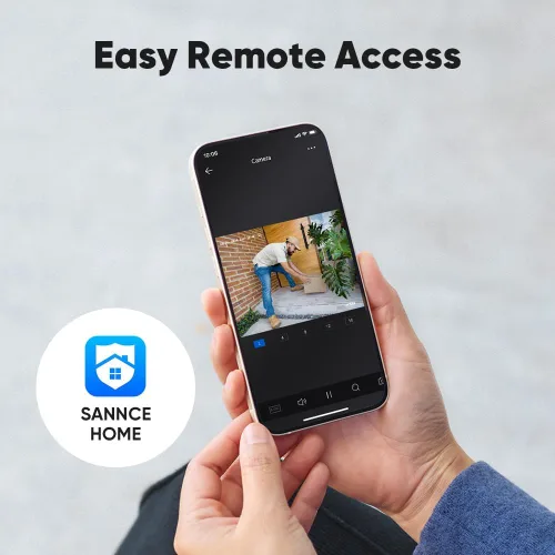 Miniatura 7 de SANNCE Sistema de cámara de seguridad DVR de 8 canales 1080P y 4x2.0MP para interiores y exteriores, IP66, cámaras CCTV resistentes a la intemperie