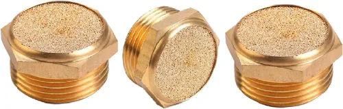 Miniatura 6 de Beduan Silenciador neumático de bronce sinterizado del escape, montaje masculino del silenciador del aire del NPT del 1/2