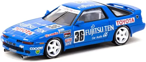 Miniatura 2 de Supra Turbo (MA70) RHD (conducción a la derecha) Campeonato Japonés de Turismos (1990) "Hobby64 1/64 Modelo de coche fundido a troquel por Tarmac