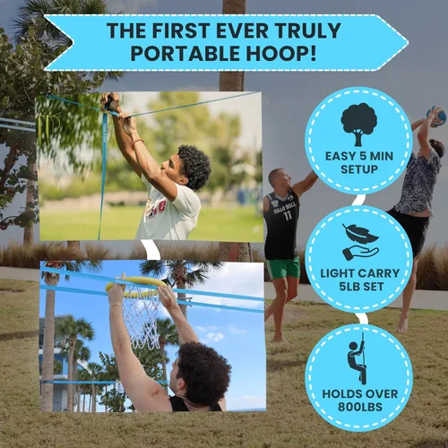 Miniatura 6 de HALO BALL Aro de baloncesto portátil con altura ajustable – Juega el juego flotante al aire libre en la playa, césped, patio trasero, piscina