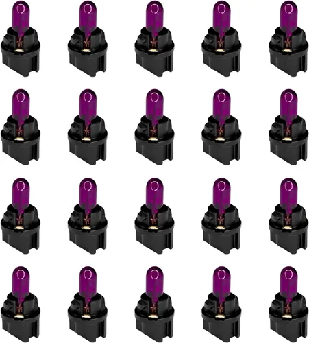 Miniatura 10 de 20 piezas T5 17 57 86 Kits de bombillas de halogénuro para panel de instrumentos, luz de tablero de 12V para interior de automóvil, bombilla