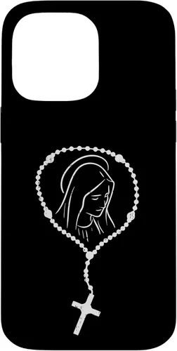 Miniatura 20 de iPhone 11 Rosario Virgen María Dios Jesús Fe religioso católico estuche de regalo