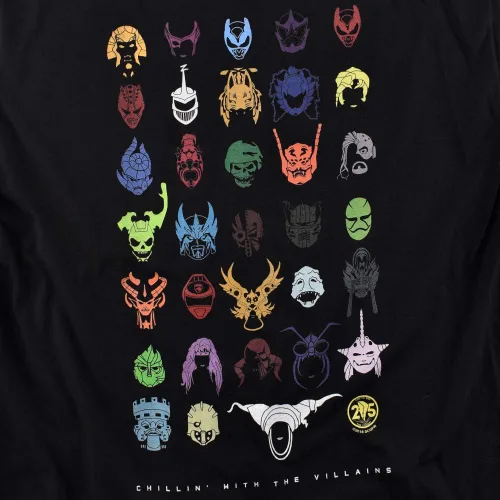 Miniatura 6 de Power Rangers Chillin' con los villanos camiseta y pegatinas