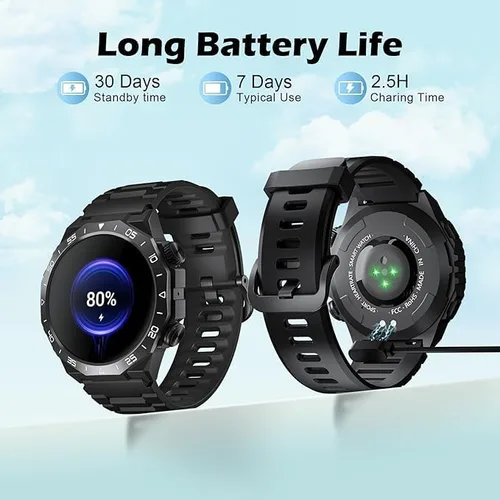 Miniatura 6 de Reloj inteligente para hombres y mujeres, reloj inteligente HD de 1.39 pulgadas con más de 112 modos deportivos, frecuencia cardíaca, monitor
