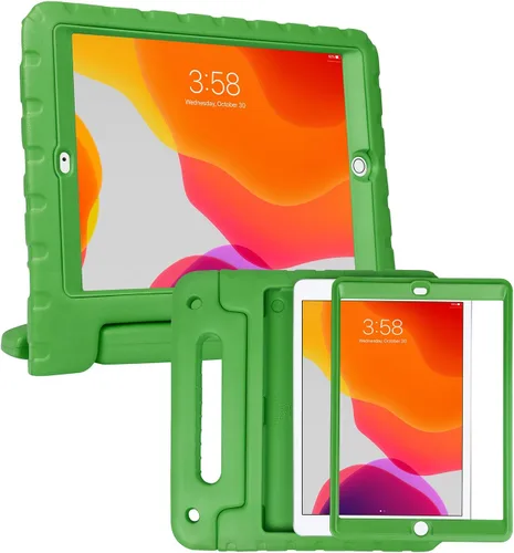 Miniatura 12 de HDE Funda para iPad de 9ª generación de 10.2 pulgadas para niños con protector de pantalla integrado a prueba de golpes con soporte de asa para Negro