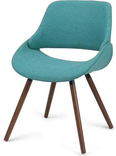 Miniatura 23 de SIMPLIHOME Malden - Sillas de comedor – Silla de cocina tapizada con marco de madera curvada y tela tejida en verde ácido, asiento de comedor