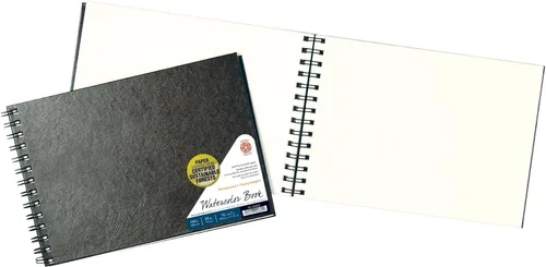 Miniatura 7 de Pentalic - Cuaderno de bocetos de tapa dura de doble alambre de 5.5 x 8 pulgadas, 80 hojas, color azul