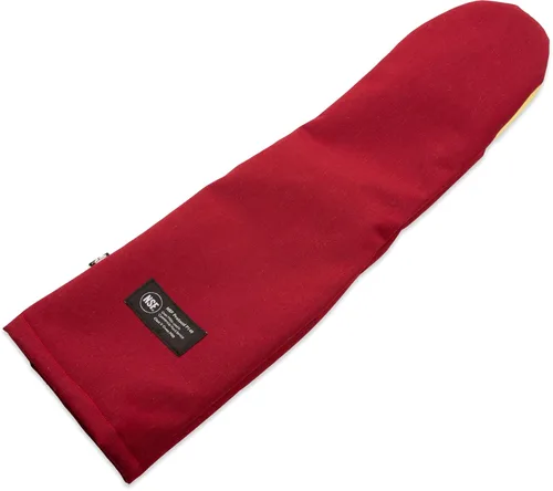 Miniatura 33 de San Jamar KT0215 Kool-Tek Manopla de protección para horno para temperatura convencional Nomex, 15" de longitud, rojo