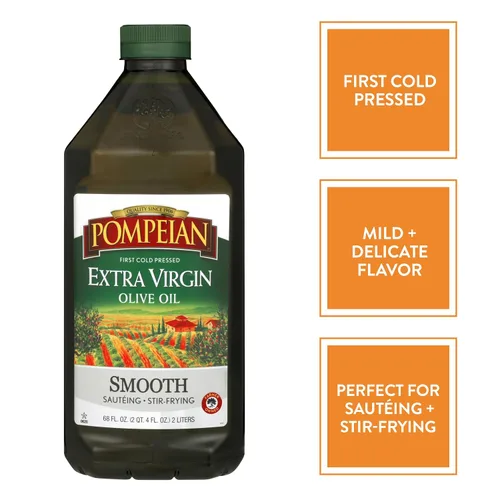 Miniatura 3 de Pompeian Paquete Variado de Aceite de Oliva Virgen Extra - Suave, Robusto, Naturalmente Sin Gluten, No Alergénico, Sin OMG, 68 Fl Oz (Paquete de 2)
