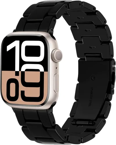 Miniatura 11 de Lerobo - Banda de resina compatible con Apple Watch Series 11/10/9/8/7 de 38mm 40mm 41mm 42mm 44mm 45mm 46mm 49mm, correa ligera de moda para iWatch