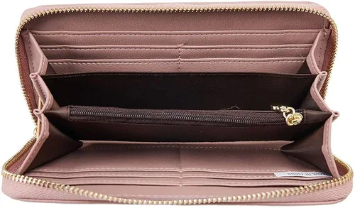 Miniatura 4 de Cyanb, carteras para mujeres, doblada, para muñeca, damas bolso largo con correa.