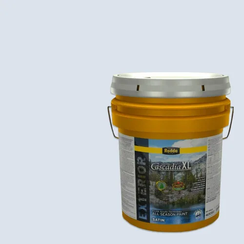 Miniatura 169 de Rodda Paint CASCADIA XL Pintura e imprimación satinada exterior en uno, cuarto de galón, Aquafir