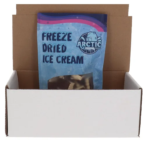 Miniatura 5 de Arctic Farms Bocaditos de sándwich de helado liofilizado en bolsas y en caja, no se derrite (napolitano, 3.5 onzas)