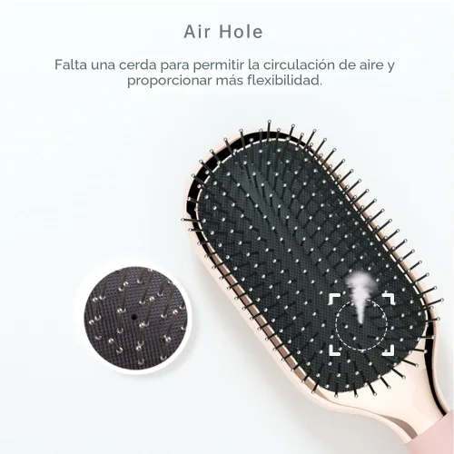 Miniatura 3 de Melbang Cepillo de pelo para cabello grueso, rizado, fino, largo, corto, húmedo o seco, añade brillo y hace que el cabello sea suave, peine cepillo