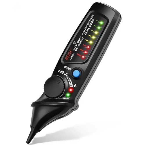 Miniatura 10 de BSIDE Probador de voltaje recargable Detector de voltaje sin contacto con medición de voltaje de CA en contacto, probador de temperatura ambiental