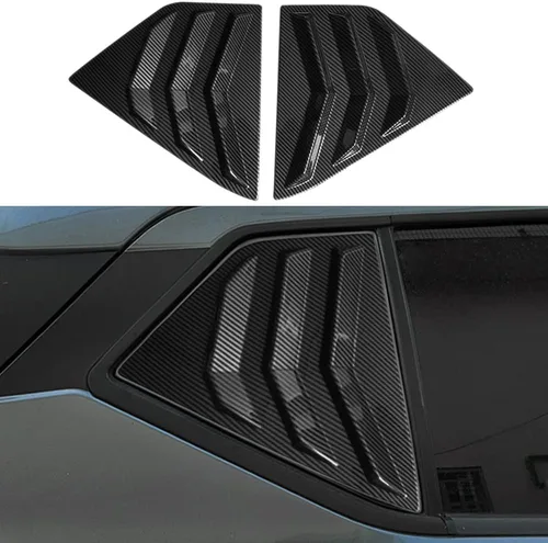 Miniatura 8 de 2 rejillas de ventana laterales traseras de ABS para Nissan Kicks 2018-2024, persianas de ventilación de aire, accesorios de decoración exterior