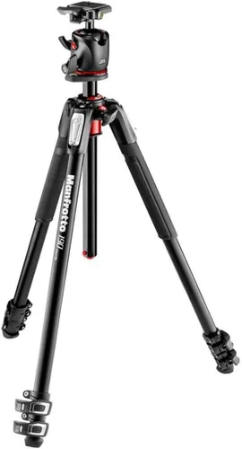 Miniatura 2 de Manfrotto 190XPRO Kit de trípode de aluminio de 3 secciones con cabezal de 3 vías (MK190XPRO3-3W)