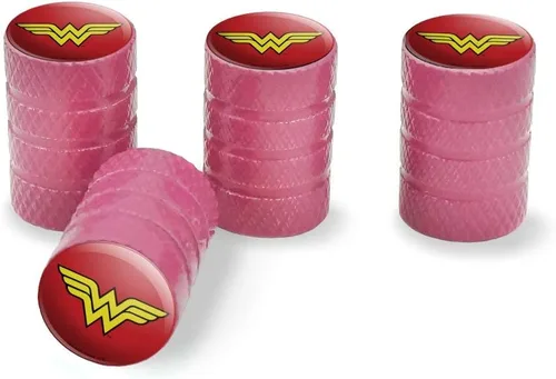 Miniatura 13 de GRAPHICS & MORE - Tapones para válvula de neumático de aluminio con el logo clásico de Wonder Woman Azul