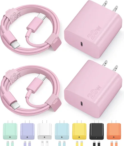 Miniatura 21 de Cargador tipo C para iPhone 17, 16, 15, carga rápida, cargador USB C, con 2 cables de 6 pies para iPhone 17/17 Plus/17 Pro Max/16/16 Plus/16 Pro