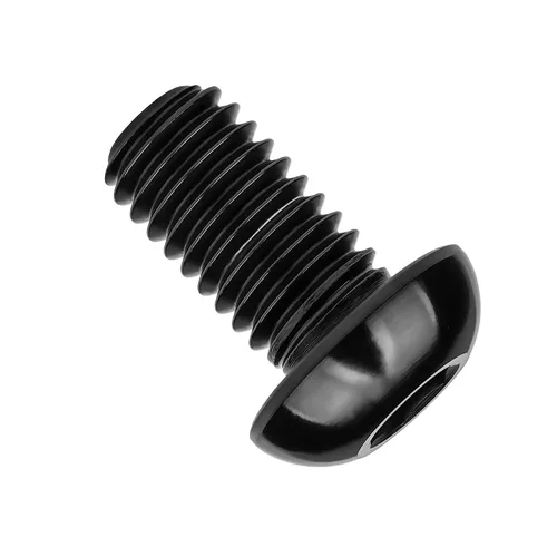 Miniatura 5 de Tornillos de cabeza de botón de titanio M8 15 20 25 30 1.378 in, paquete de 4 (M8x15mm, negro)