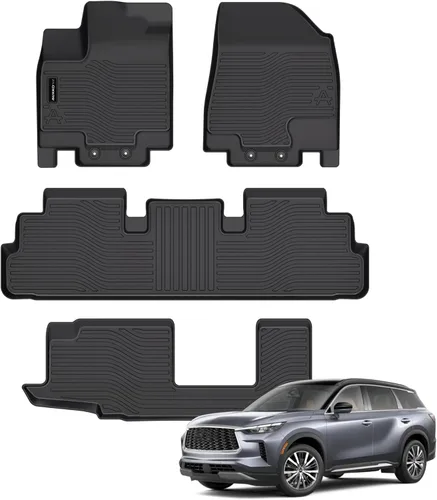 Miniatura 25 de Auxko All Weather Floor Mats Cargo Mat with Backrest Mat for Nissan Pathfinder 2022-2025 2026 TPE Liners Accessories Guard Odorless Anti-Slip Floor