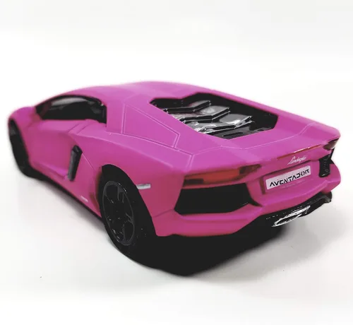 Miniatura 5 de Kinsmart HOT Pink Matte Aventador LP-700 138 O Scale Coche fundido a presión, pequeño