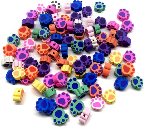 Miniatura 11 de 100 cuentas de arcilla polimérica mixta Heishi para hacer pulseras, aretes, collares, joyas Bola