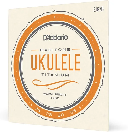 Miniatura 24 de D'Addario Cuerdas de ukelele soprano/concierto, fluorocarbono, EJ99SC, juego de 4 cuerdas, paquete de 1