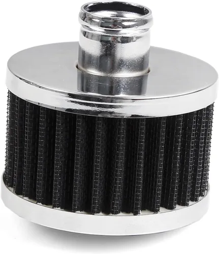 Miniatura 2 de 23mm Filtro de aire para automóvil universal de entrada de aire frío Filtro de ventilación de alta flujo con tapa de respiradero (Negro)