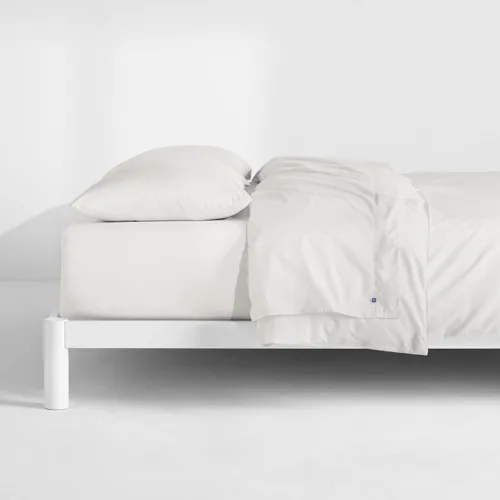 Miniatura 2 de Casper Sleep - Juego de sábanas de percal para cama individual, color blanco