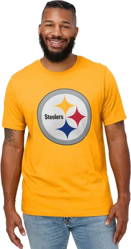 FOCO - Camiseta de manga corta para hombre de la NFL, logotipo principal del equipo en color del equipo