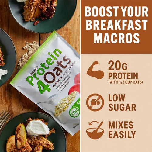 Miniatura 2 de PEScience Protein4Oats, Polvo de Proteína para Hacer Avena de Proteína de Sabor Increíble, con Suero y Caseína, Sin Gluten, Manteca de Maní y Miel