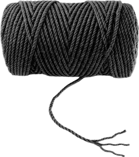 Miniatura 6 de Cuerda de yute negra de 4mm x 61 metros, cordel para jardinería, enrejado para plantas trepadoras de tomate, floristería, manualidades, regalo