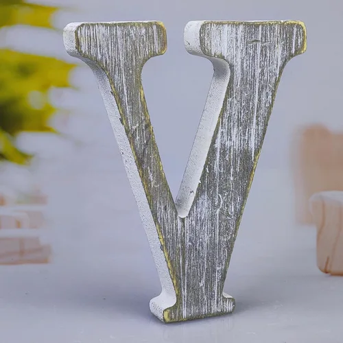 Miniatura 28 de Letras de madera de 8 pulgadas, letras de madera rústica sin terminar para decoración de pared, letras decorativas en pie, cortes de letras, letrero