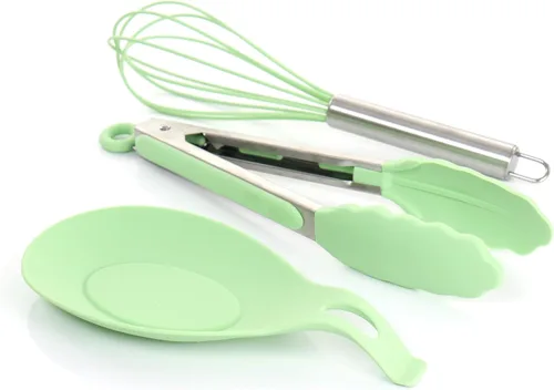 Miniatura 4 de MegaChef Tool - Juego de utensilios de cocina, 12 piezas, verde menta Verde (Mint Green)