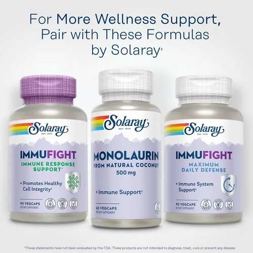 Miniatura 7 de SOLARAY Monolaurina de 500 mg de coco natural, suplemento de monolaurina para un potente apoyo nutricional, verificado en laboratorio, 60 porciones