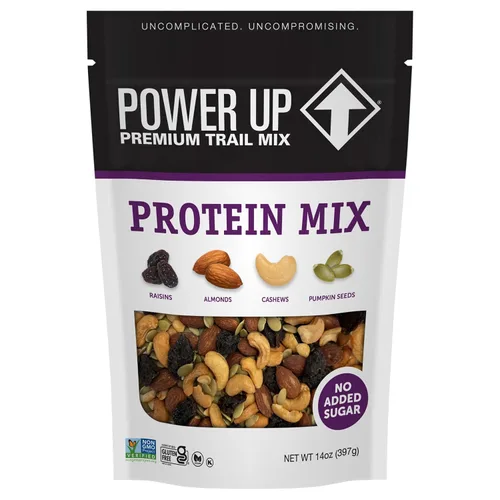 Miniatura 21 de Power Up Mega Omega Trail Mix Gourmet Nut - Bolsa de mezcla de frutos secos, 14 onzas