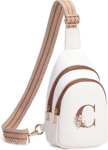 Miniatura 33 de Viverte Bolsas Cruzadas para Mujeres Bolso de Hombro Inicial Riñoneras Personalizadas Regalos para Mamá Mujer Esposa