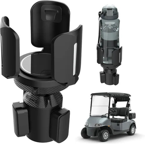 Expansor universal de portavasos para carrito de golf, base ajustable y soporte para tanque de 1 libra, botellas de agua y vasos de varios tamaños,