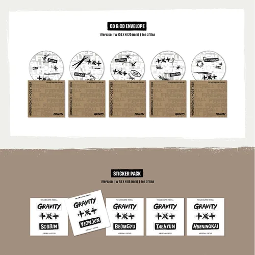 Miniatura 3 de TXT TOMORROW X TOGETHER - El Capítulo del Nombre: FREEFALL 3er álbum GRAVITY Ver (HUENINGKAI)