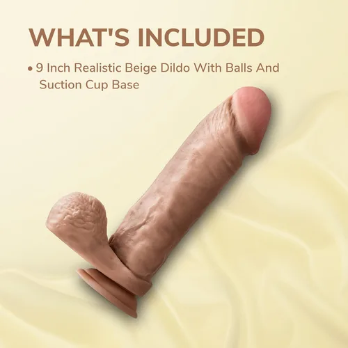 Miniatura 9 de Blush Hung Rider Mitch - Consolador grueso realista de 9 pulgadas con bolas, polla venosa suave y realista, ventosa, compatible con arnés, PVC