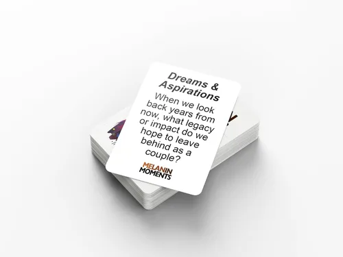 Miniatura 4 de Kinfolk Melanin Moments - Juego de cartas para parejas que invita a la reflexión y ayuda a profundizar la comunicación y la conexión emocional