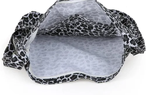Miniatura 3 de Covelin - Bolso de hombro de lona para mujer, clásico, informal, estilo bohemio, bolso de mano o cruzado, tamaño grande