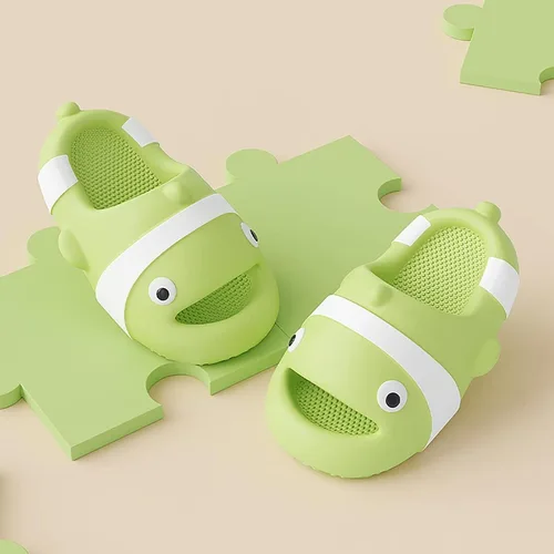 Miniatura 5 de Jerzmy Cute Clown Fish Cloud Slides for Boy Girl Kids Toddler, Soft Novelty Funny Animals House Slippers Non-Slip Beach Shoes for Indoor Outdoor