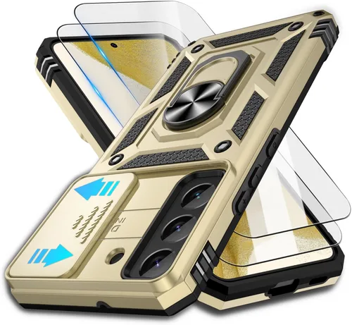 Miniatura 37 de ATUMP Funda para OnePlus Nord N200 5G con protector de pantalla HD con cubierta para cámara deslizante, soporte de anillo de rotación de 360°