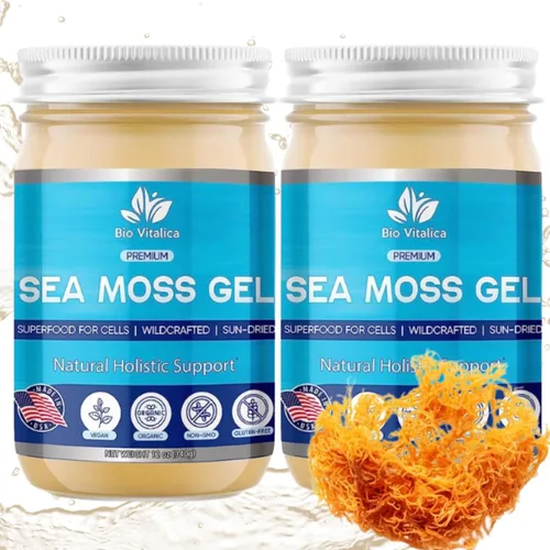 Miniatura 11 de BioVitalica - Gel orgánico de musgo marino irlandés de 12 onzas, fabricado en Estados Unidos, Dr.Sebi Wildcrafted Seamoss - Superalimento vegano