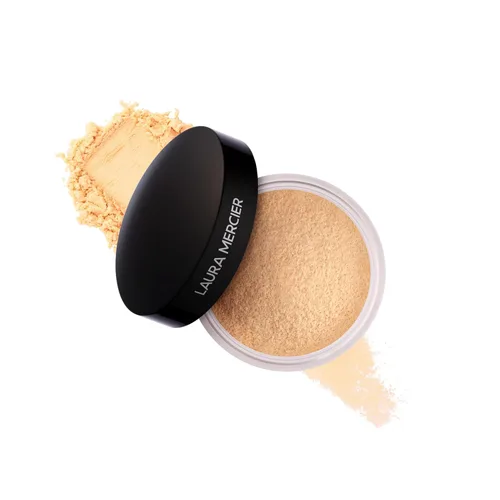 Miniatura 8 de Laura Mercier Polvo de ajuste suelto translúcido, control de brillo las 24 horas, acabado mate suave, impregnado con vitaminas C+ E, uso duradero