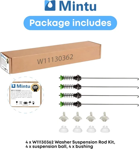Miniatura 6 de W10780048 Kit de varilla de suspensión para Roper RTW4640YQ0 RTW4640YQ1 RTW4740YQ0, Whirlpool 1CWTW4740YQ0 1CWTW4740YQ1 1CWTW4740YQ2 1CWTW4800YQ2 Q1