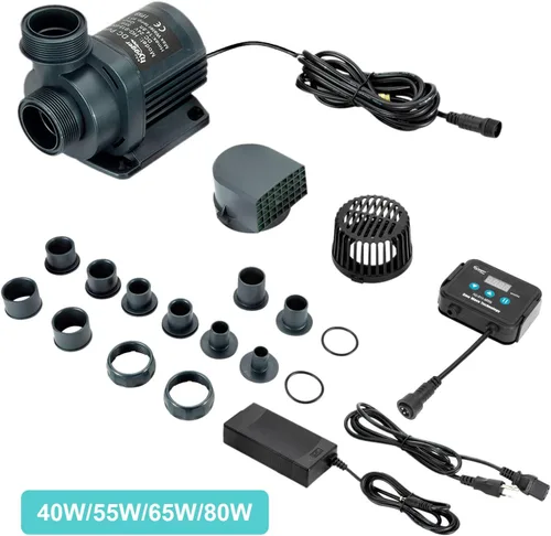 Miniatura 2 de Hygger Bomba de agua sumergible silenciosa de 1350 GPH y externa de 24 V, con controlador (configuración del 30% al 100%), potente bomba de retorno