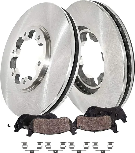 Miniatura 16 de Detroit Axle - Rotores de disco delantero de 13.898 in Reemplazo de pinza de freno lateral del pasajero para Dodge Ram 1500 2500 3500 2006-2008